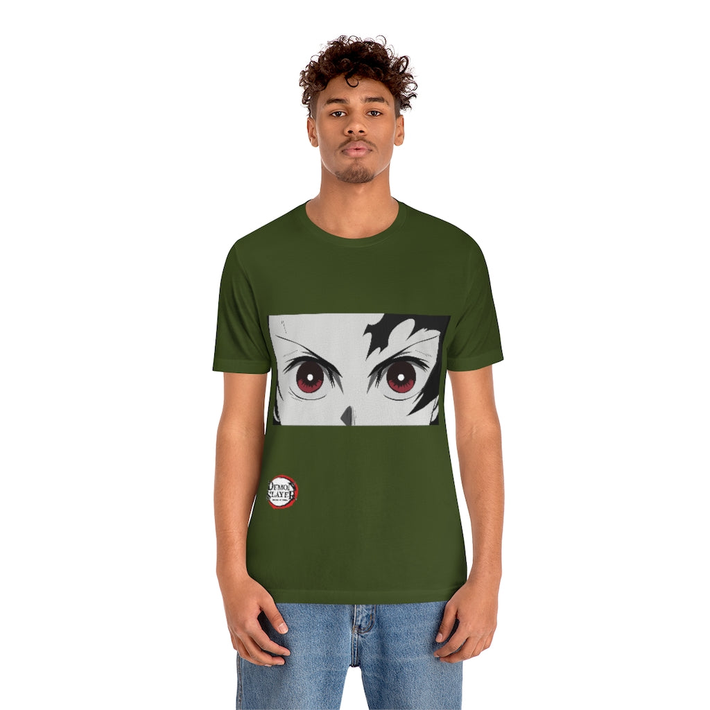 Tanjiro Eyes Demon Slayer Unisex Jersey Short Sleeve Tee