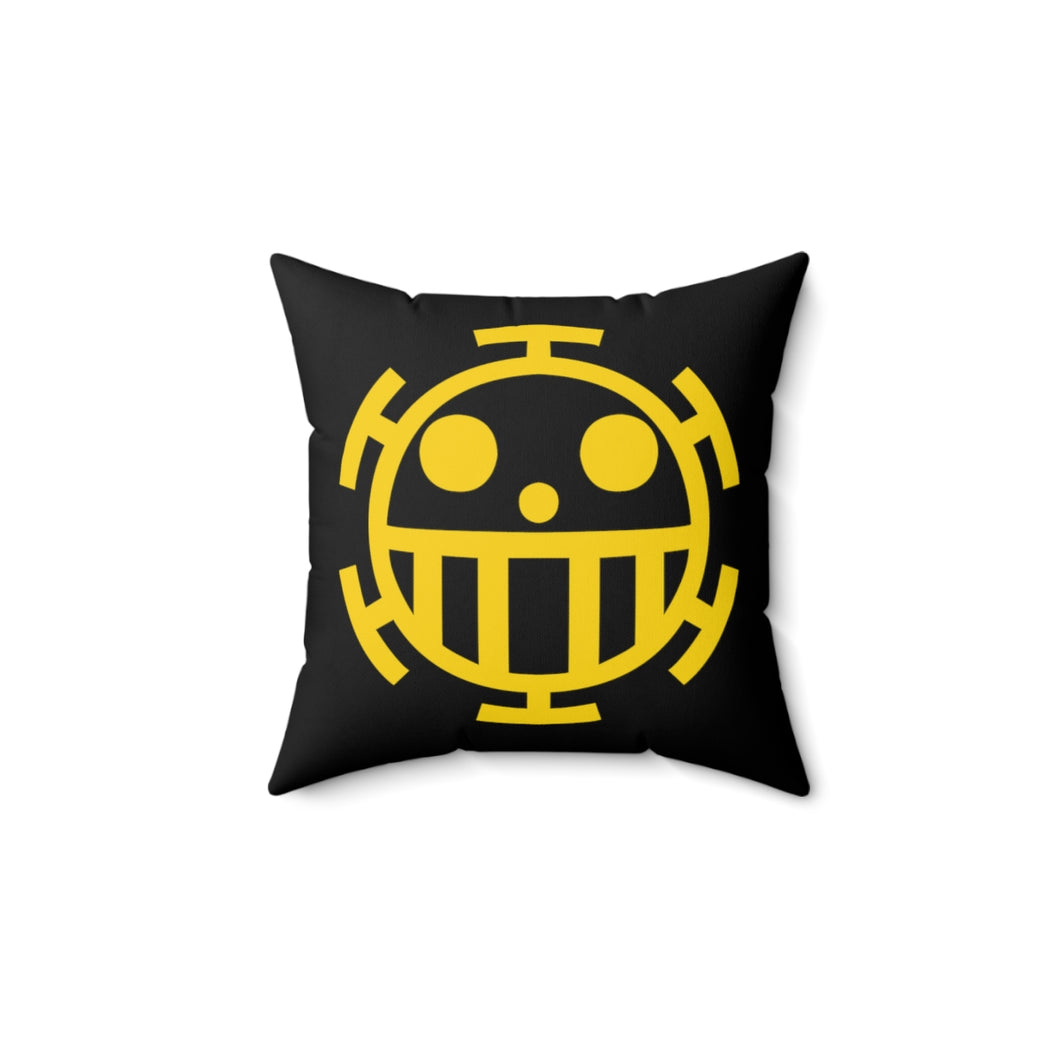 One Piece Hearts Pirates Polyester Square Pillow