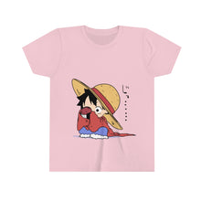 Load image into Gallery viewer, Luffy One Piece Youth Short Sleeve Tee
