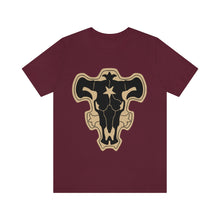 Load image into Gallery viewer, Black Bulls Black Clover Unisex Jersey Short Sleeve Tee
