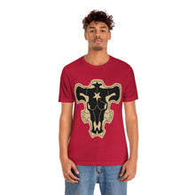 Load image into Gallery viewer, Black Bulls Black Clover Unisex Jersey Short Sleeve Tee
