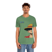 Load image into Gallery viewer, Luffy One Piece Unisex Jersey Short Sleeve Tee
